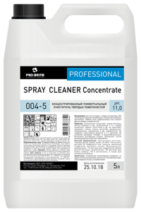 Spray Cleaner Concentrate 5.